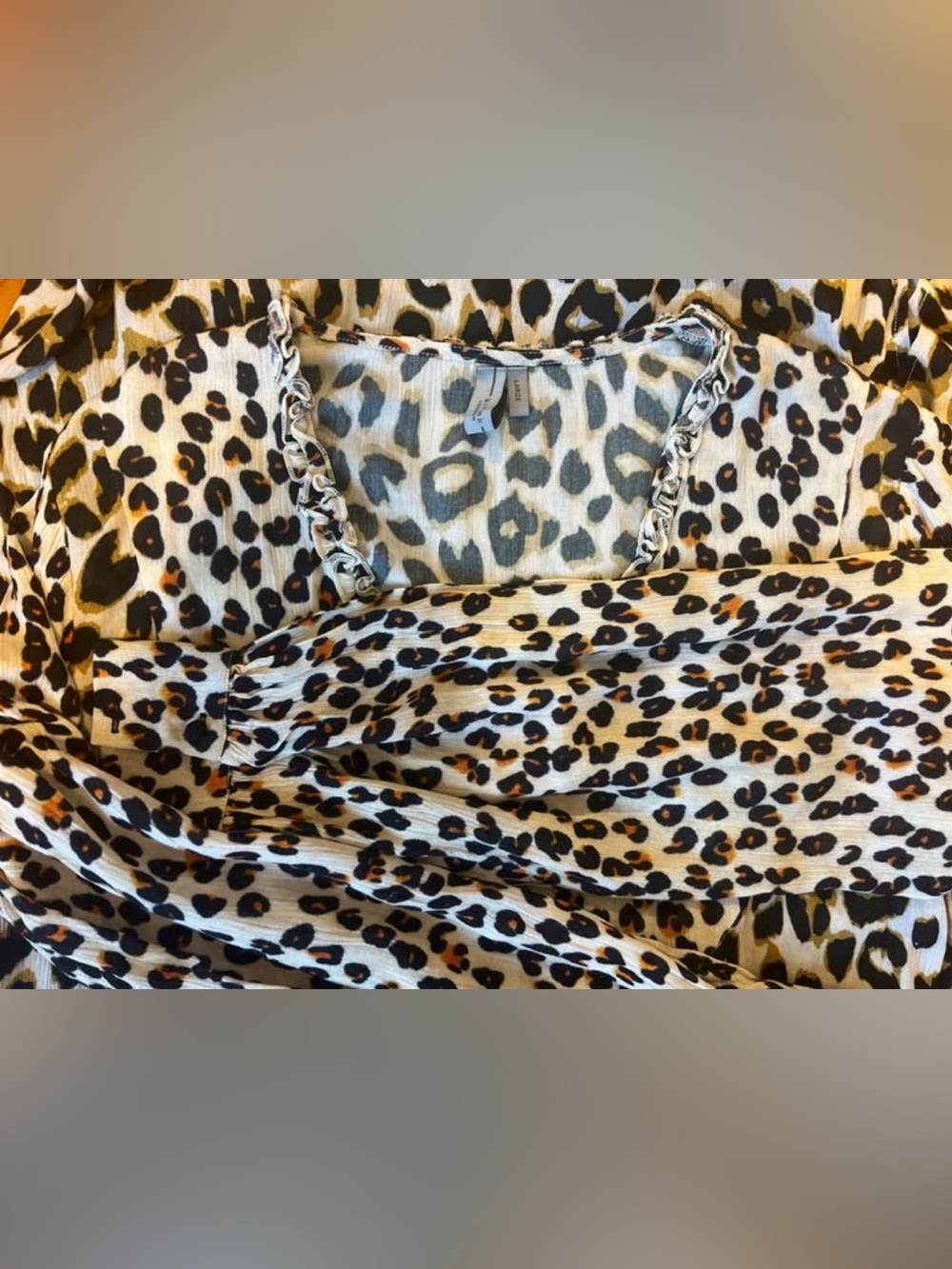 Anthropologie Bl^nk London Leopard Print Dress